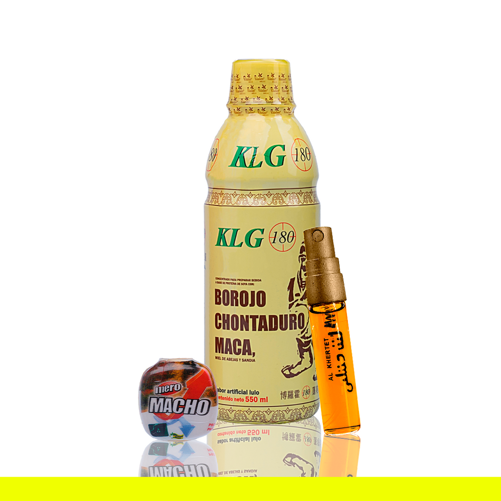 Jarabe K.L.G + Rinho Extra Fuerte Spray + Obsequio Pastillas Mero Macho