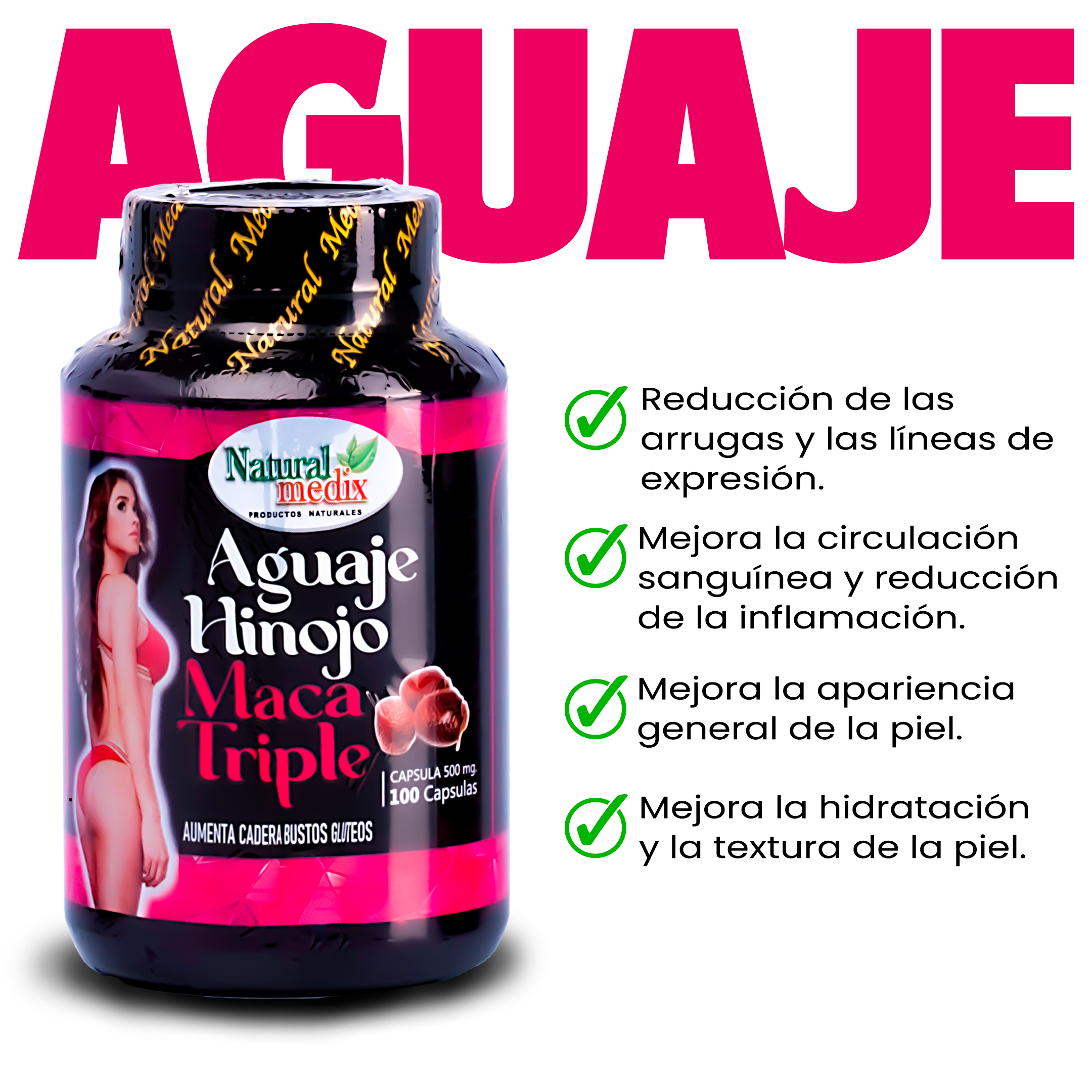 Aguaje Hinojo x2 + Obsequio Sachet Bichota