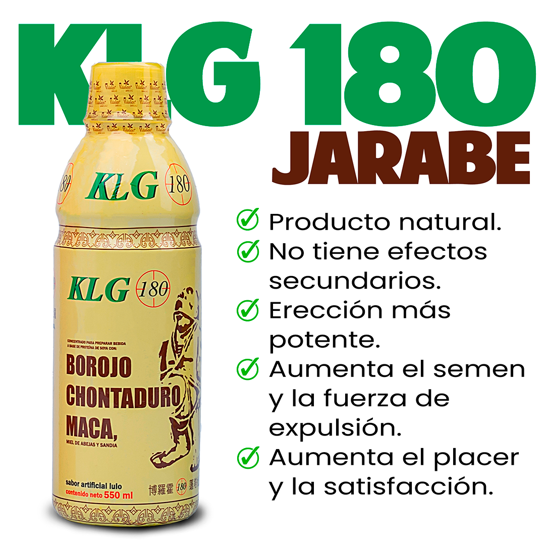Jarabe K.L.G + Rinho Extra Fuerte Spray + Obsequio Pastillas Mero Macho
