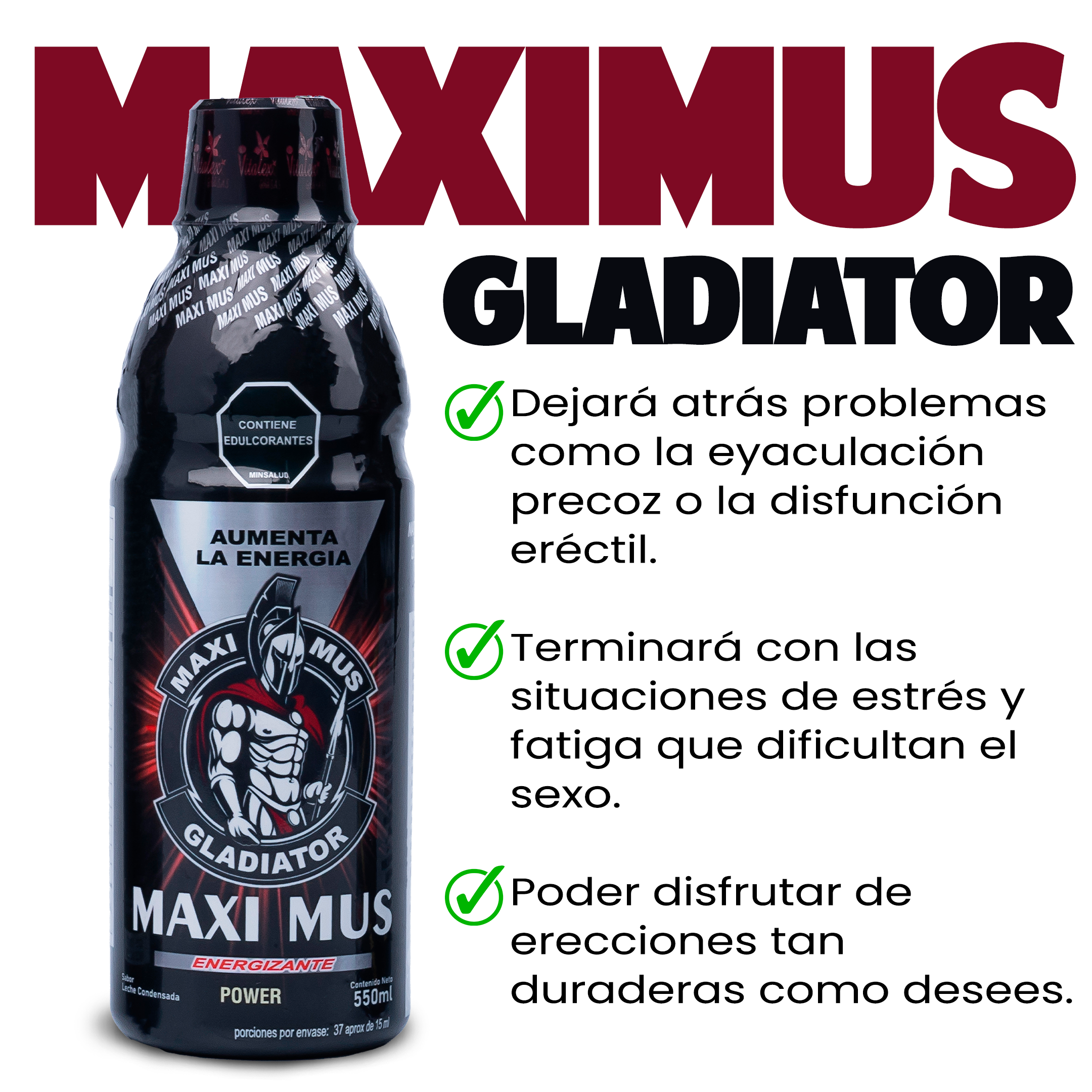 Jarabe K.L.G 180 +El Gladiator + Rinho Extra Fuerte + Obsequio
