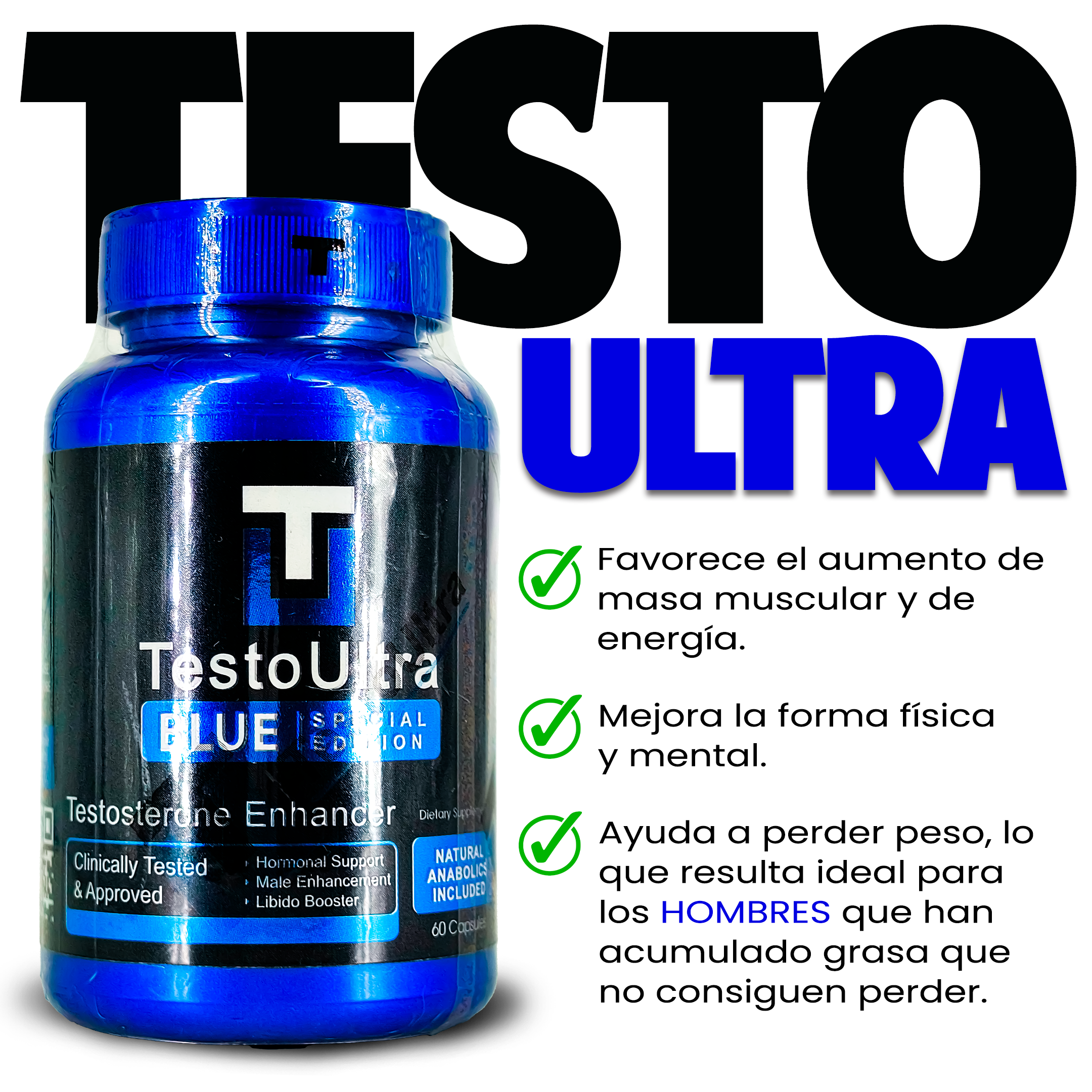 Testo Ultra Blue Generador de Testosterona